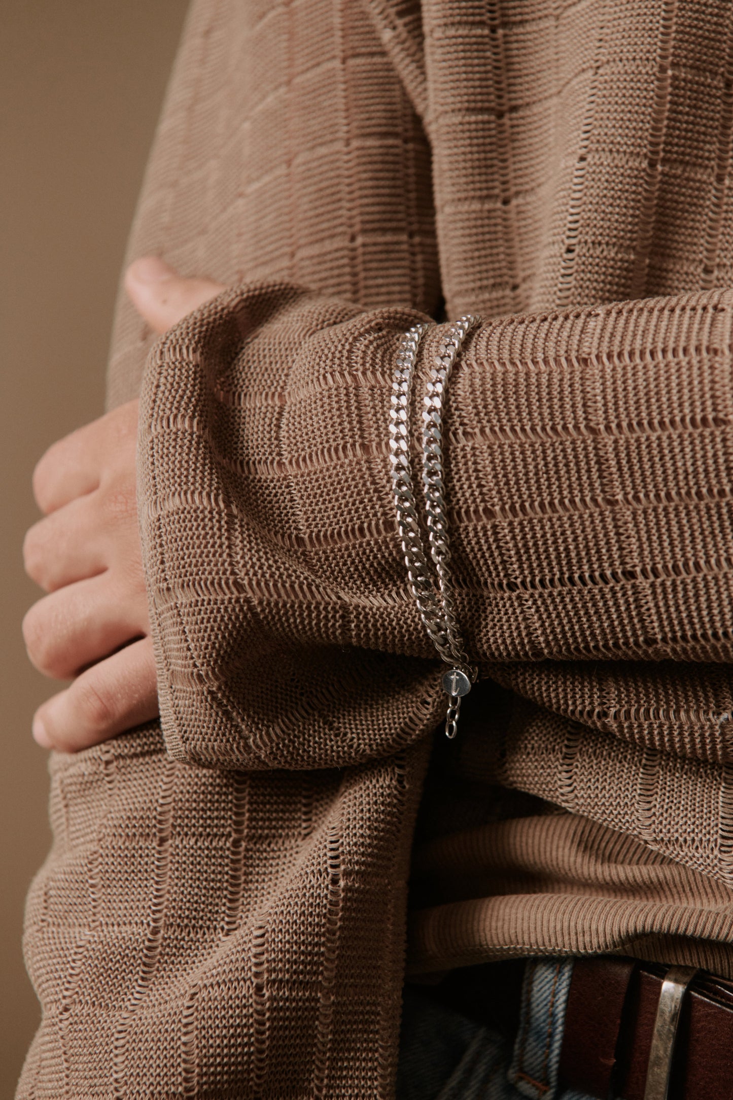 Olive Double Chain Bracelet