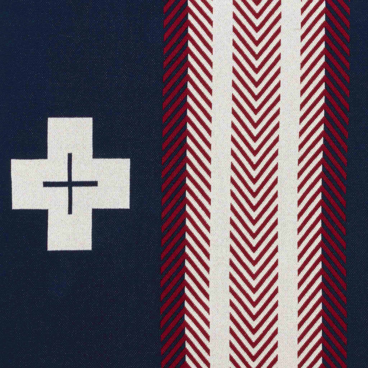 Heritage Trail - Cotton Sustainable Knit Geometric Throw Blanket