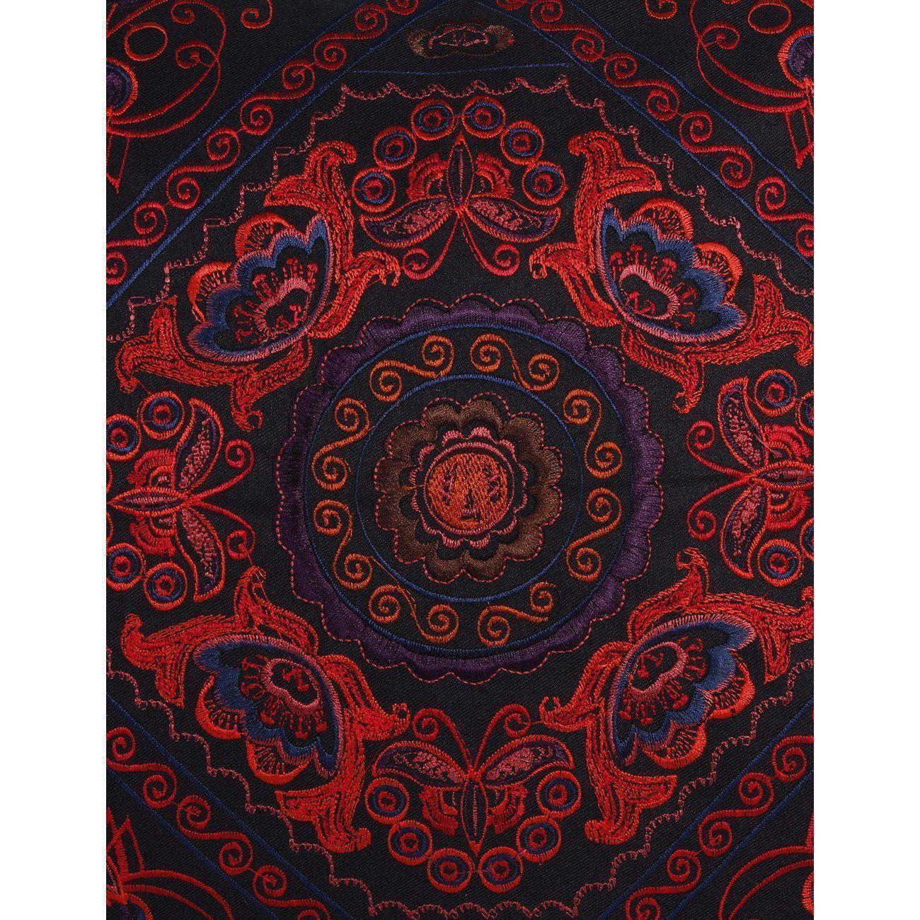 Diamond Flower Embroidered Pillow Cover - Thailand