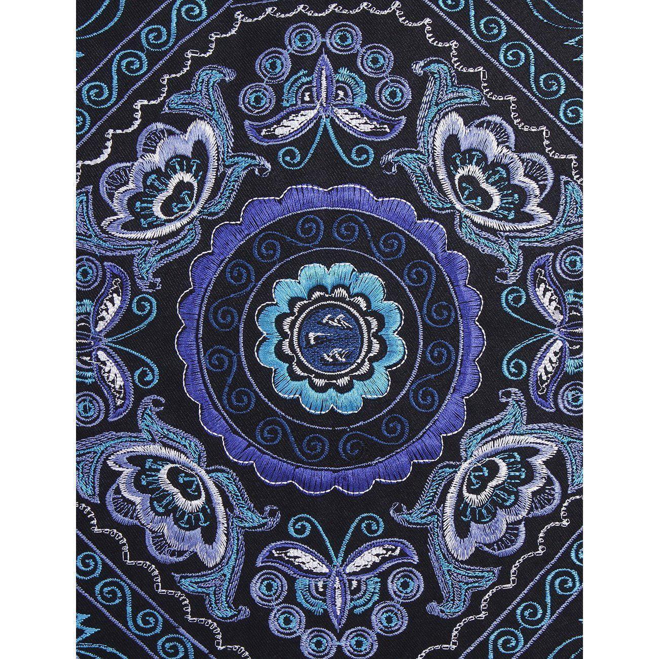 Diamond Flower Embroidered Pillow Cover - Thailand