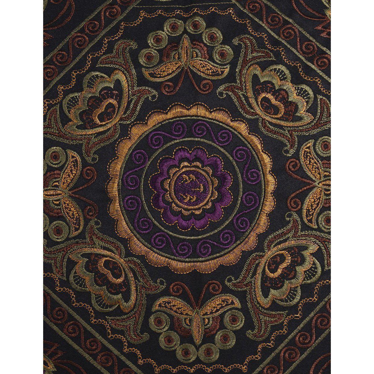 Diamond Flower Embroidered Pillow Cover - Thailand