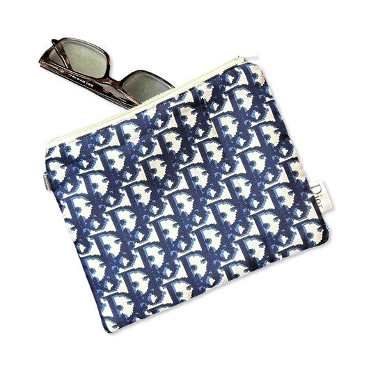 Trotter Blue Vintage Silk Scarf All-Around Bag