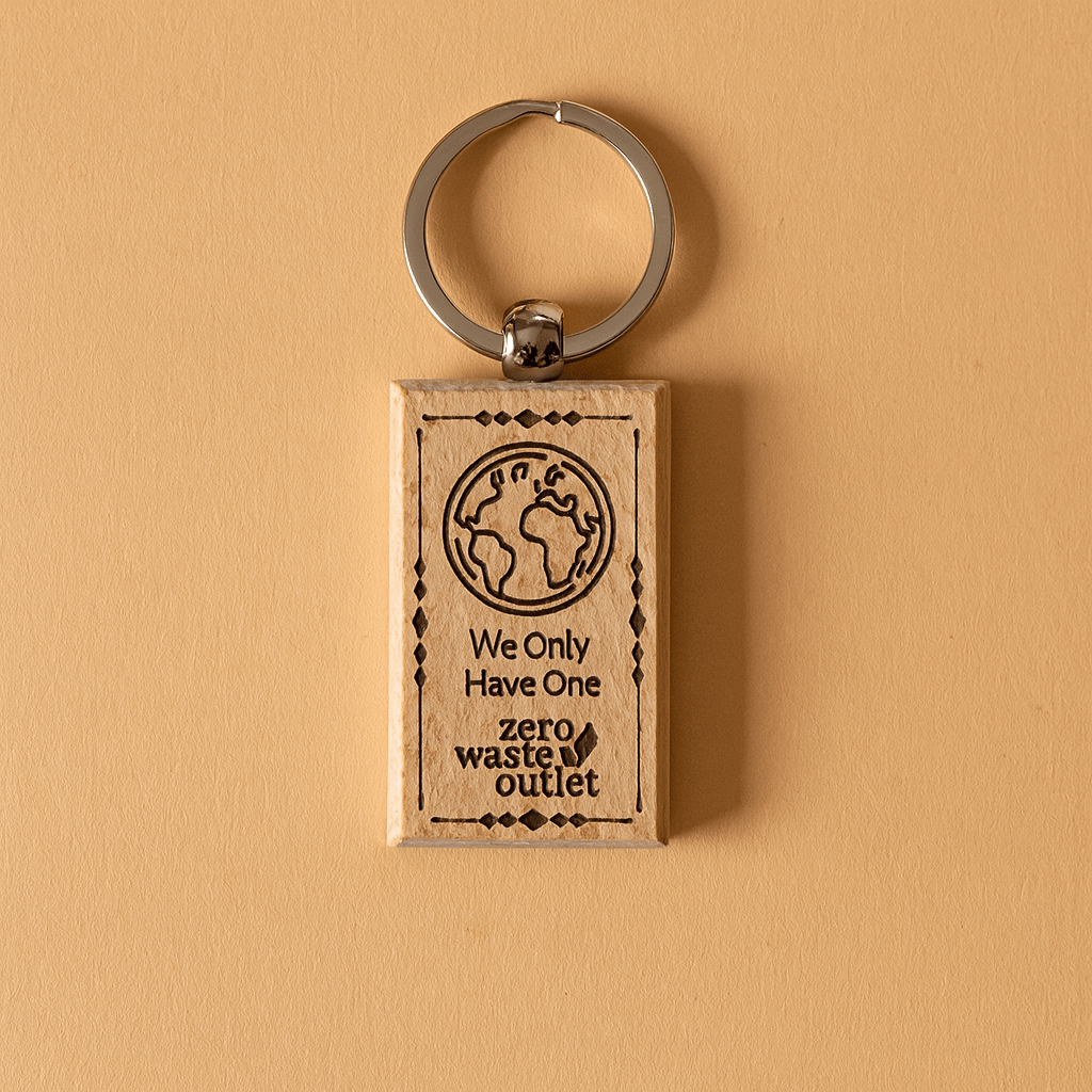 "Don't Forget Reusable Bags" Wooden Keychain - Osadia Concept Store