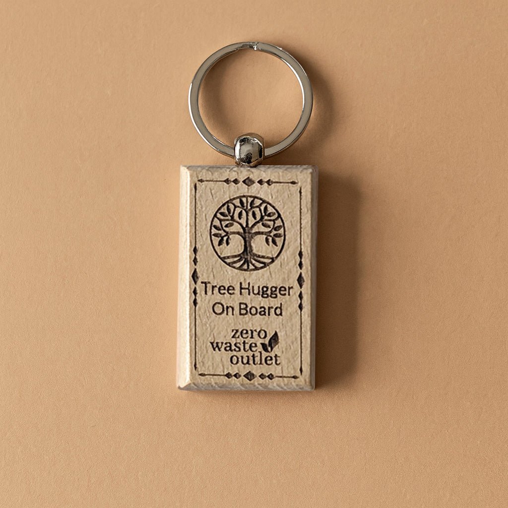 "Don't Forget Reusable Bags" Wooden Keychain - Osadia Concept Store