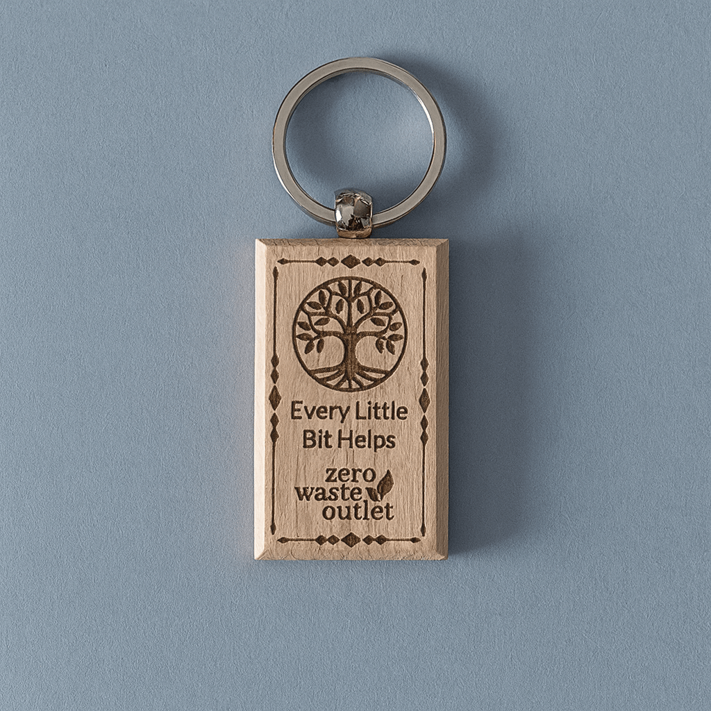 "Don't Forget Reusable Bags" Wooden Keychain - Osadia Concept Store