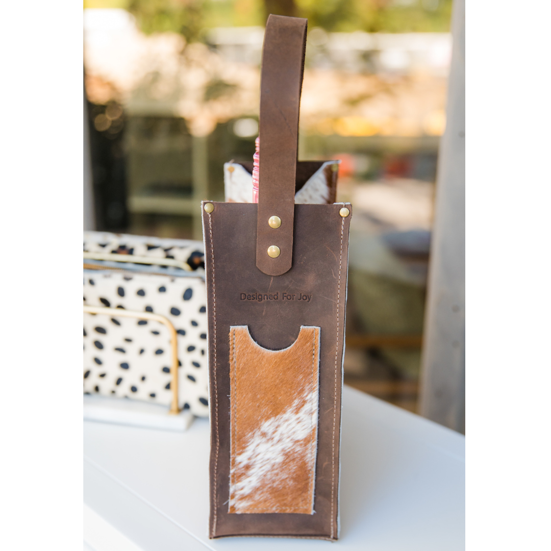 Leather Wine Bag