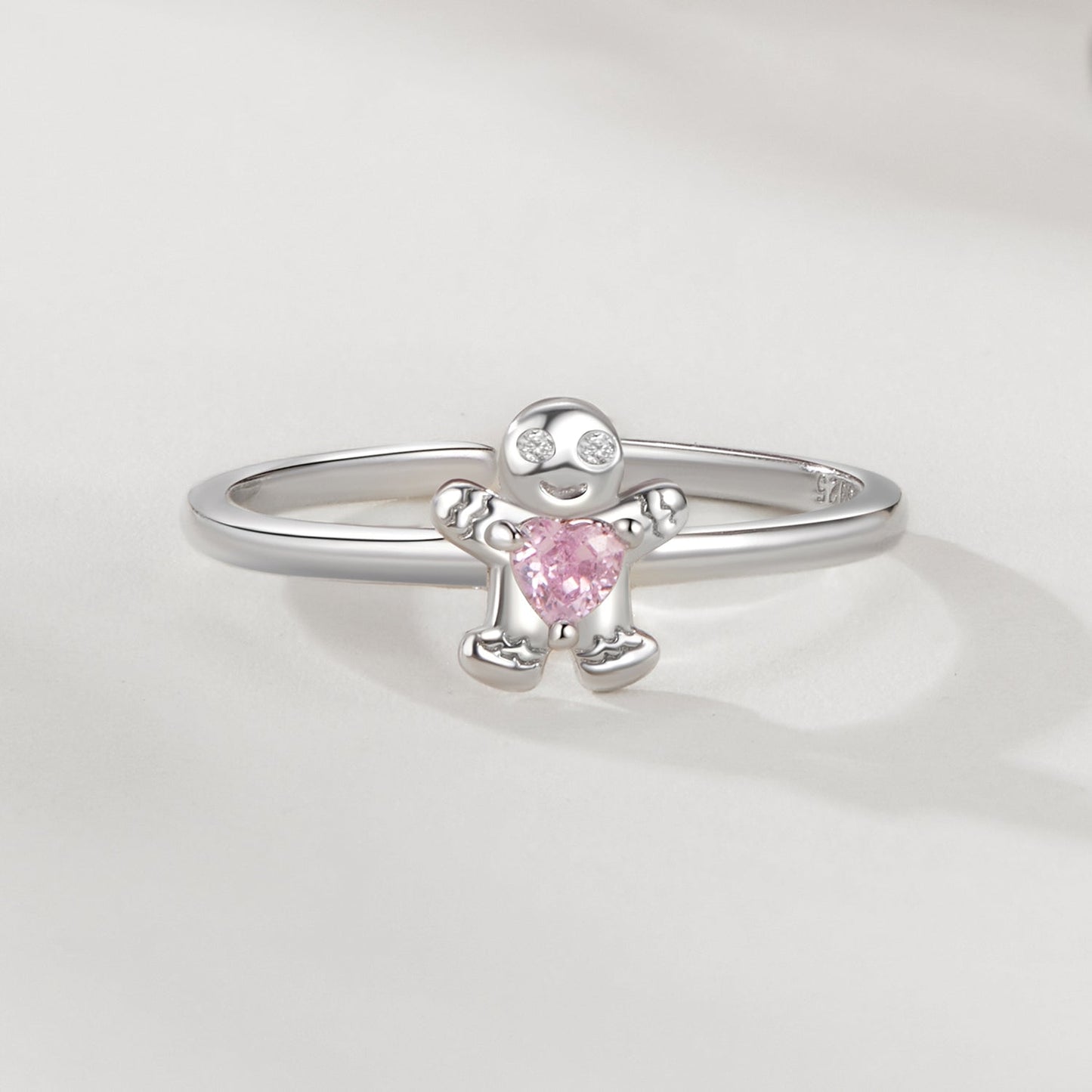 925 Sterling Silver White Gold Plated Pavé Setting CZ Ring