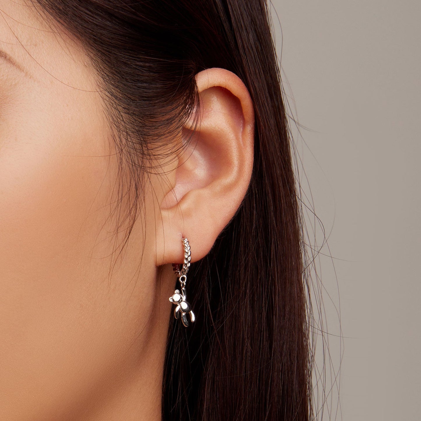 925 Sterling Silver Plated Platinum Earrings