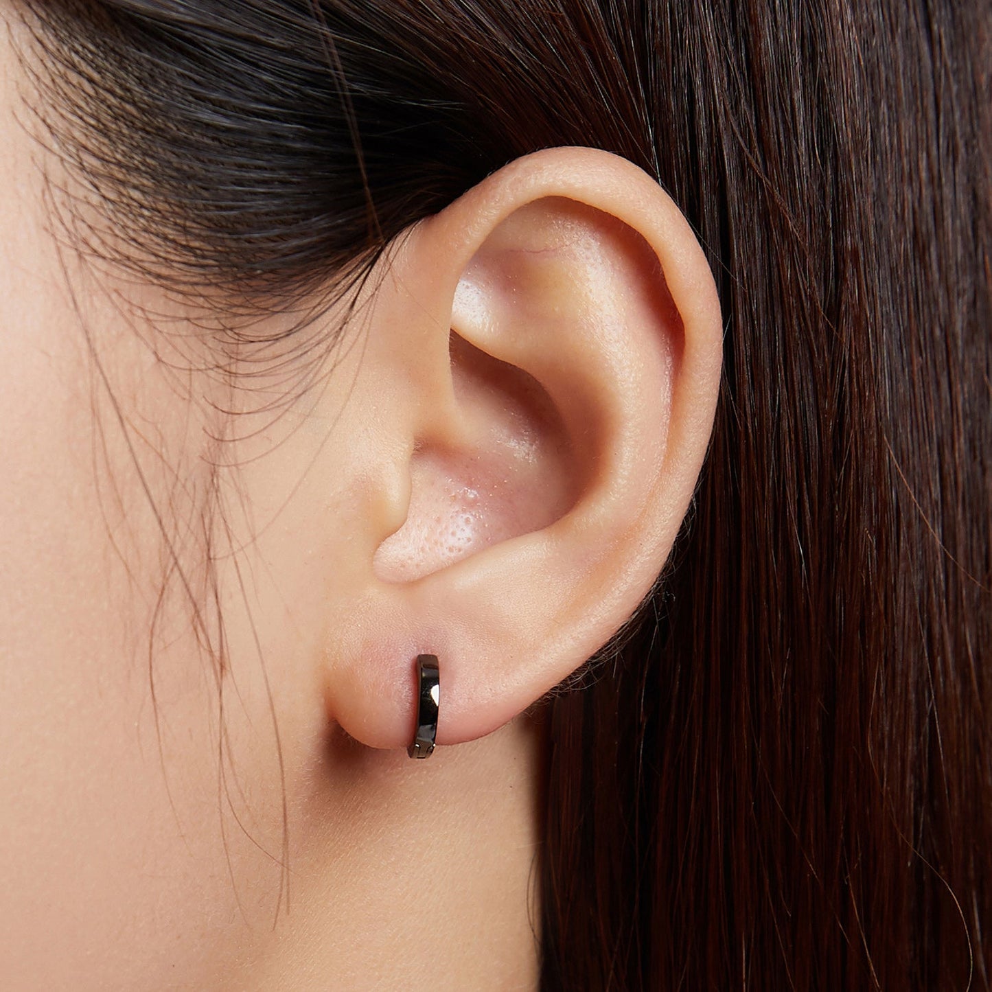 925 Sterling Silver & Plated Black Gold Earrings