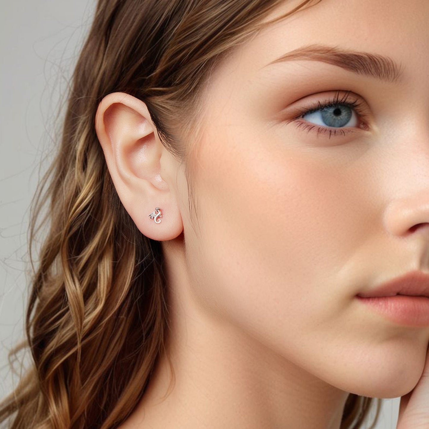 925 Sterling Silver Oxidized Silver 0.7cm Earrings