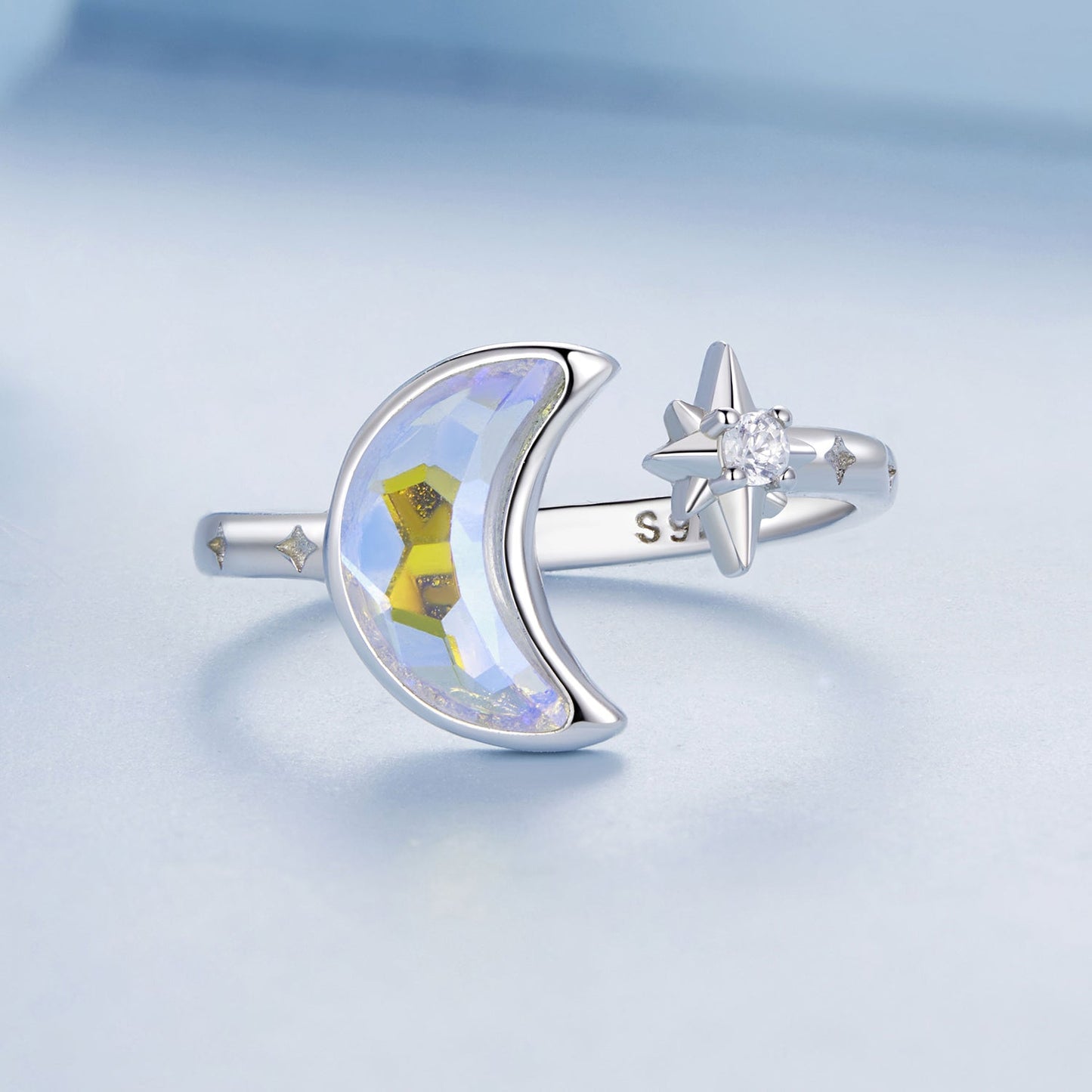 925 Sterling Silver Ring with Pavé Setting CZ in 1.9mm Width for Women