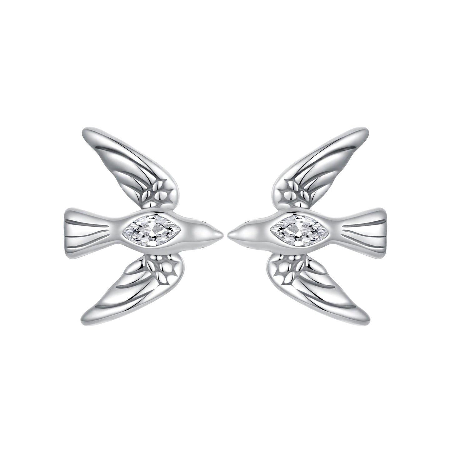 925 Sterling Silver Oxidized CZ Earrings for Women