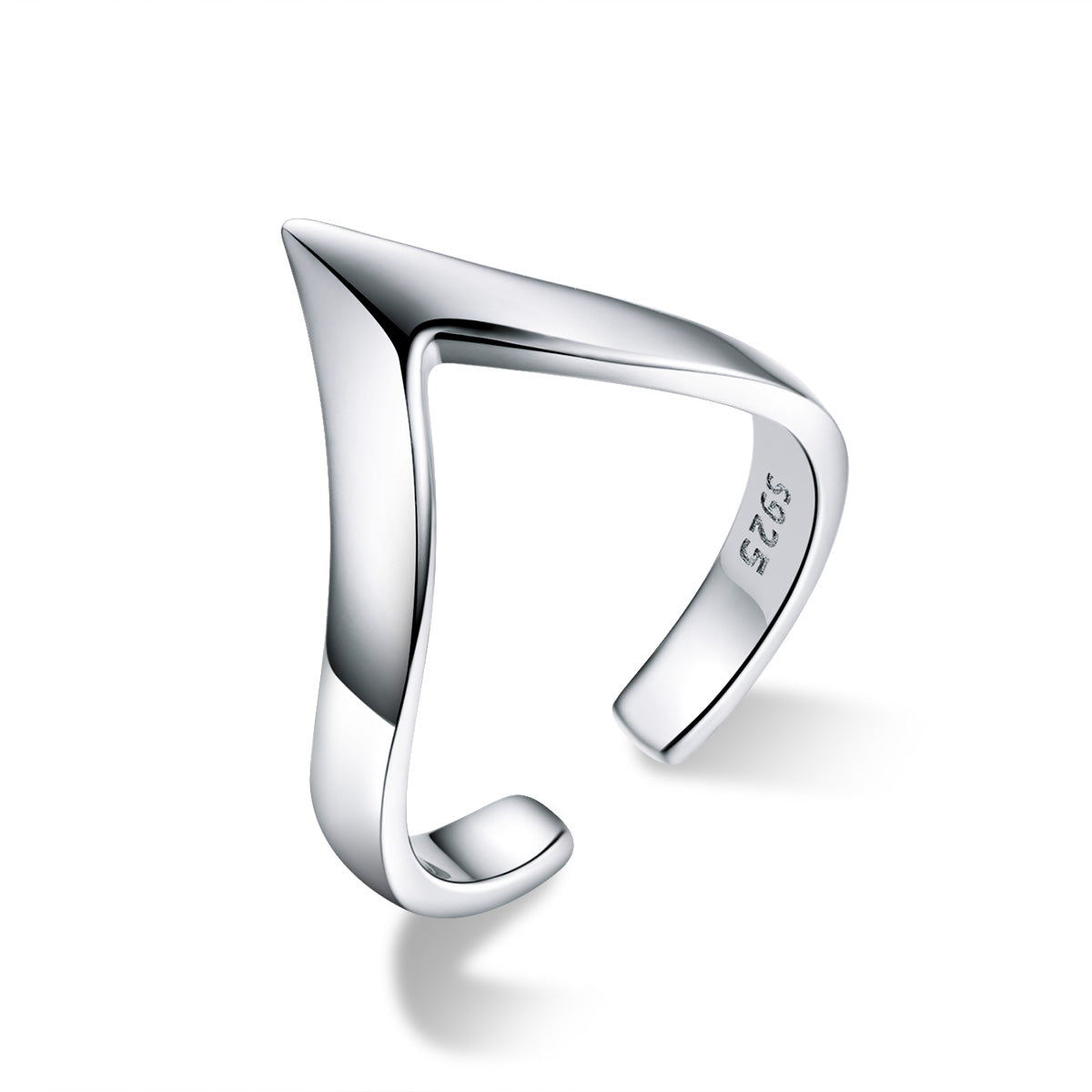 925 Sterling Silver Ring with Platinum Plating - 0.3cm Width - Unisex