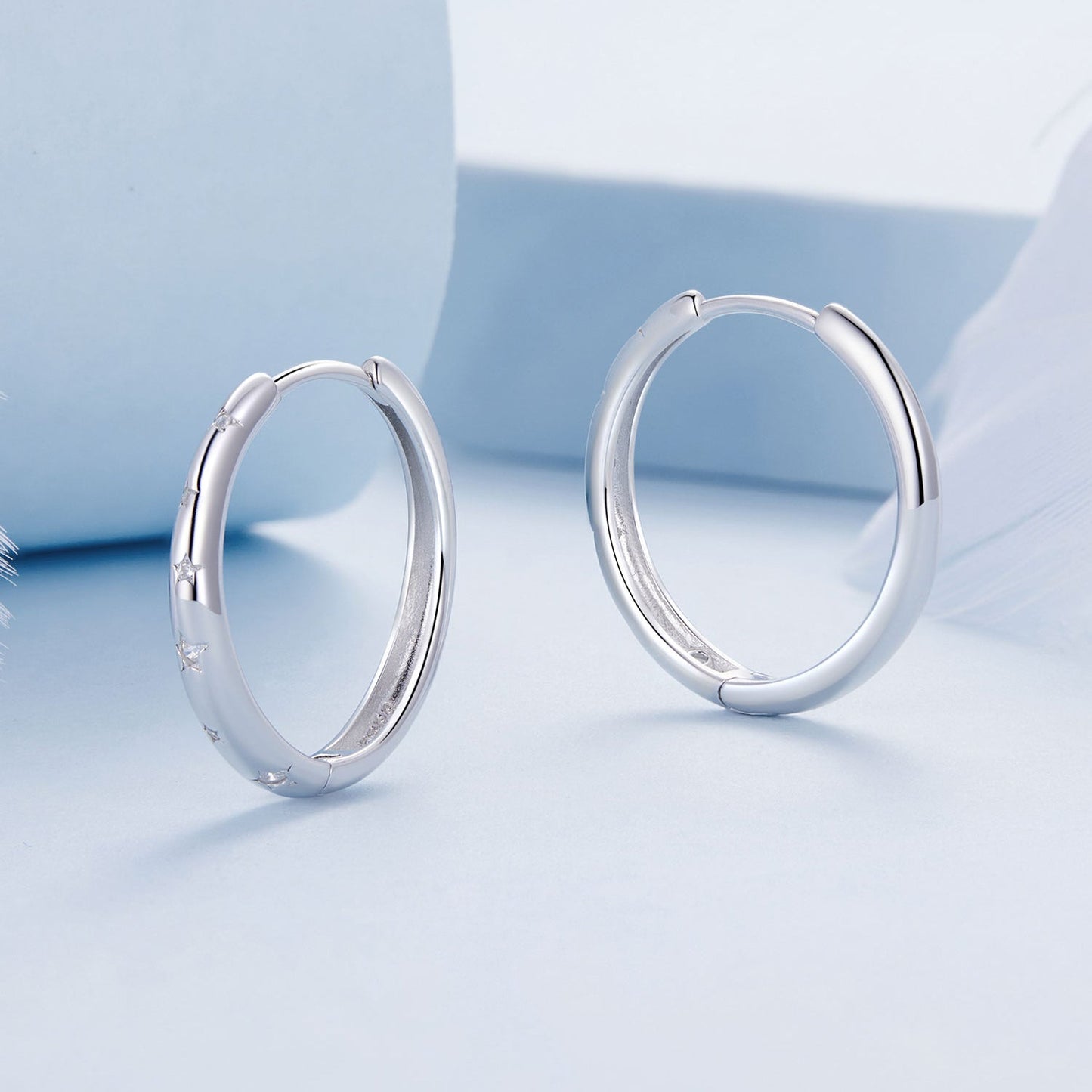 925 Sterling Silver Earrings with Pavé Setting CZ for Women
