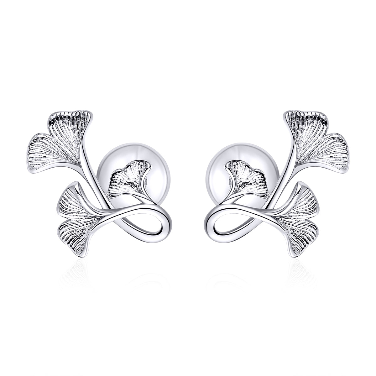 925 Sterling Silver Plated Platinum Wiredrawing Earrings