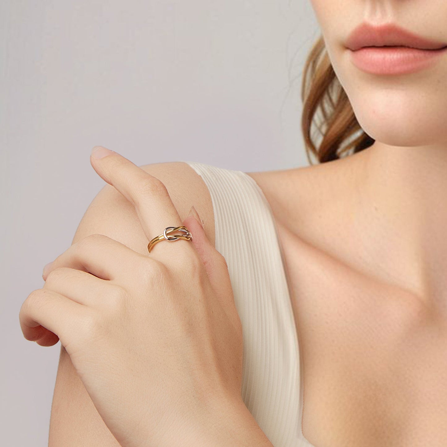 925 Sterling Silver Plated White Gold Ring for Women