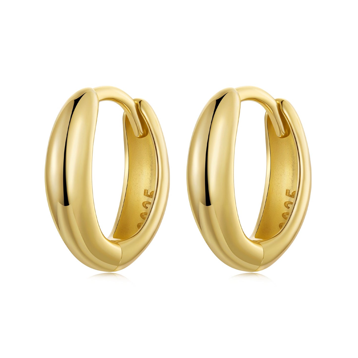925 Sterling Silver Oxidized Hoop Earrings for Women