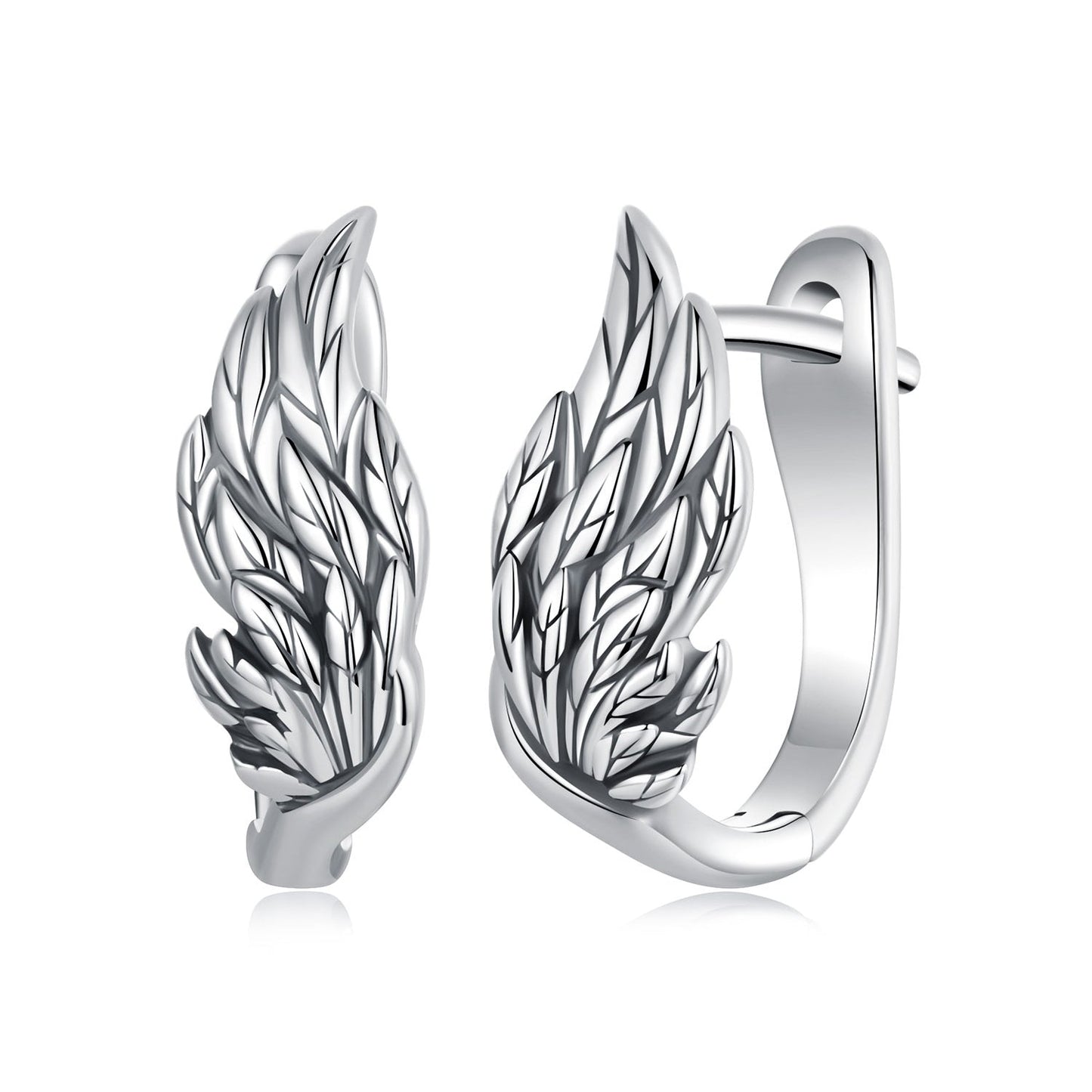 925 Sterling Silver Earrings with Oxidized Finish, 1.3x0.5cm for Women