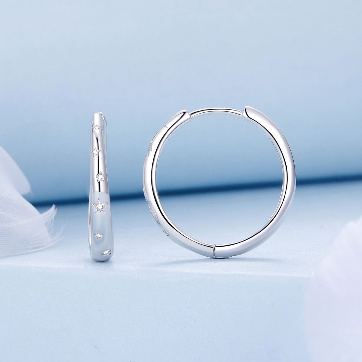 925 Sterling Silver Earrings with Pavé Setting CZ for Women