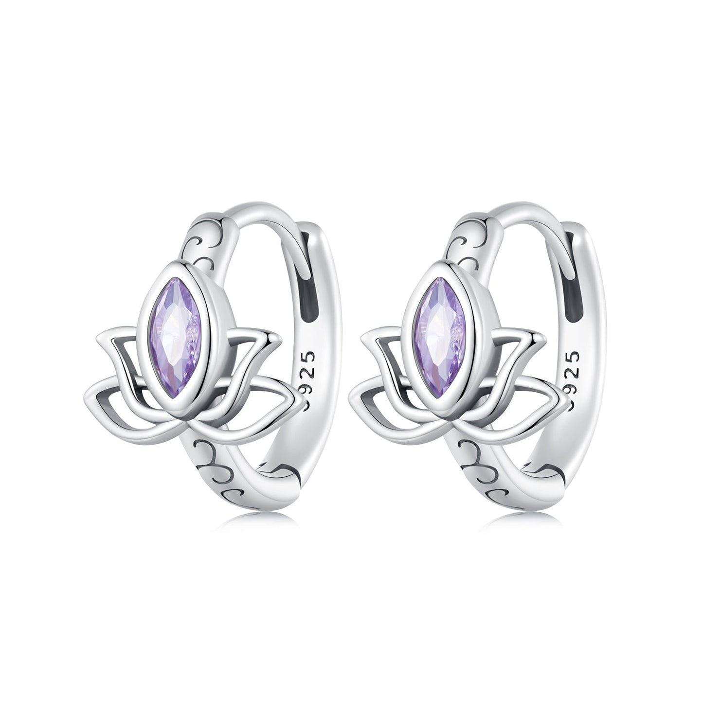 925 Sterling Silver Earrings with Pavé Setting CZ - 1.3x1.0cm - Oxidized Silver for Women