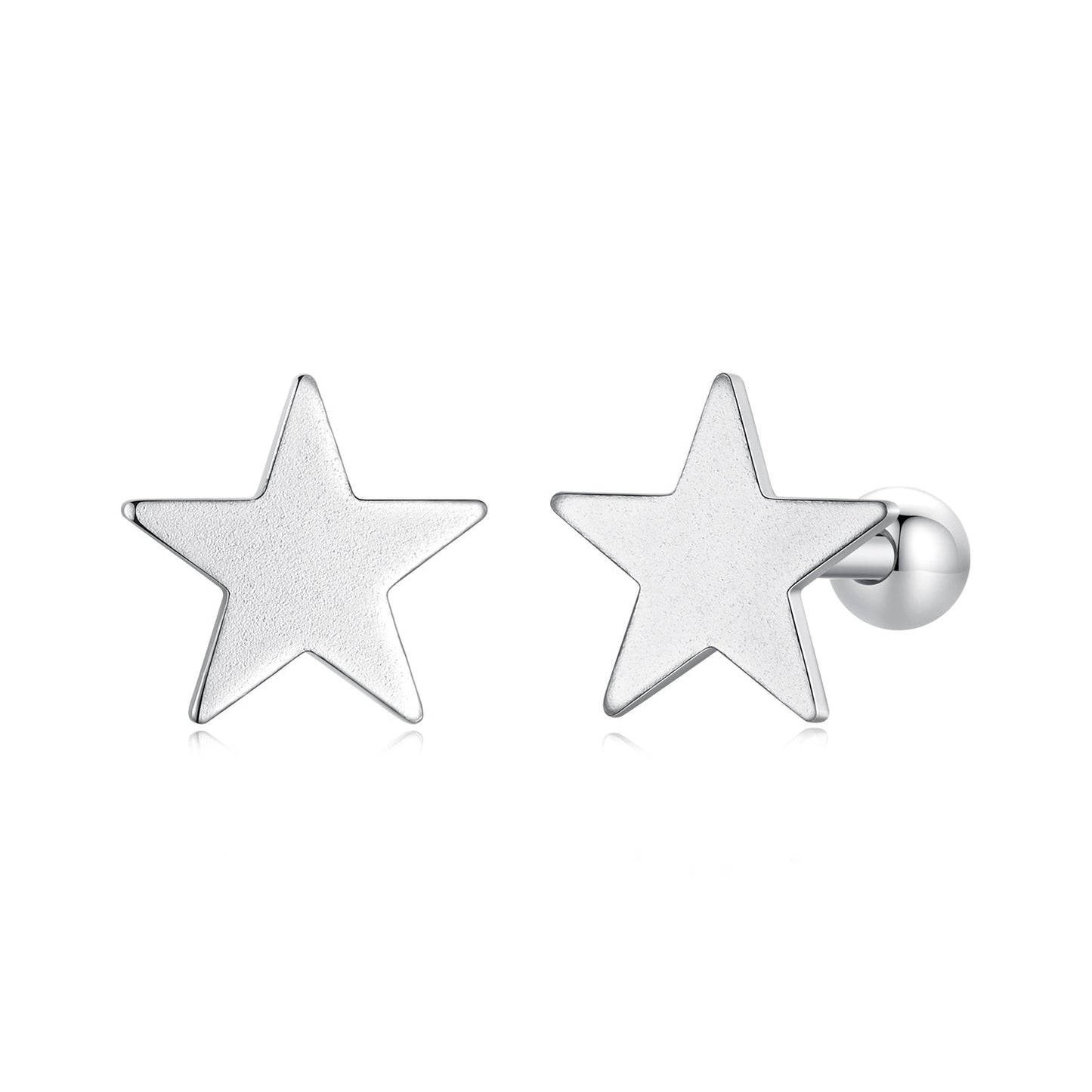 925 Sterling Silver Earrings 0.7cm