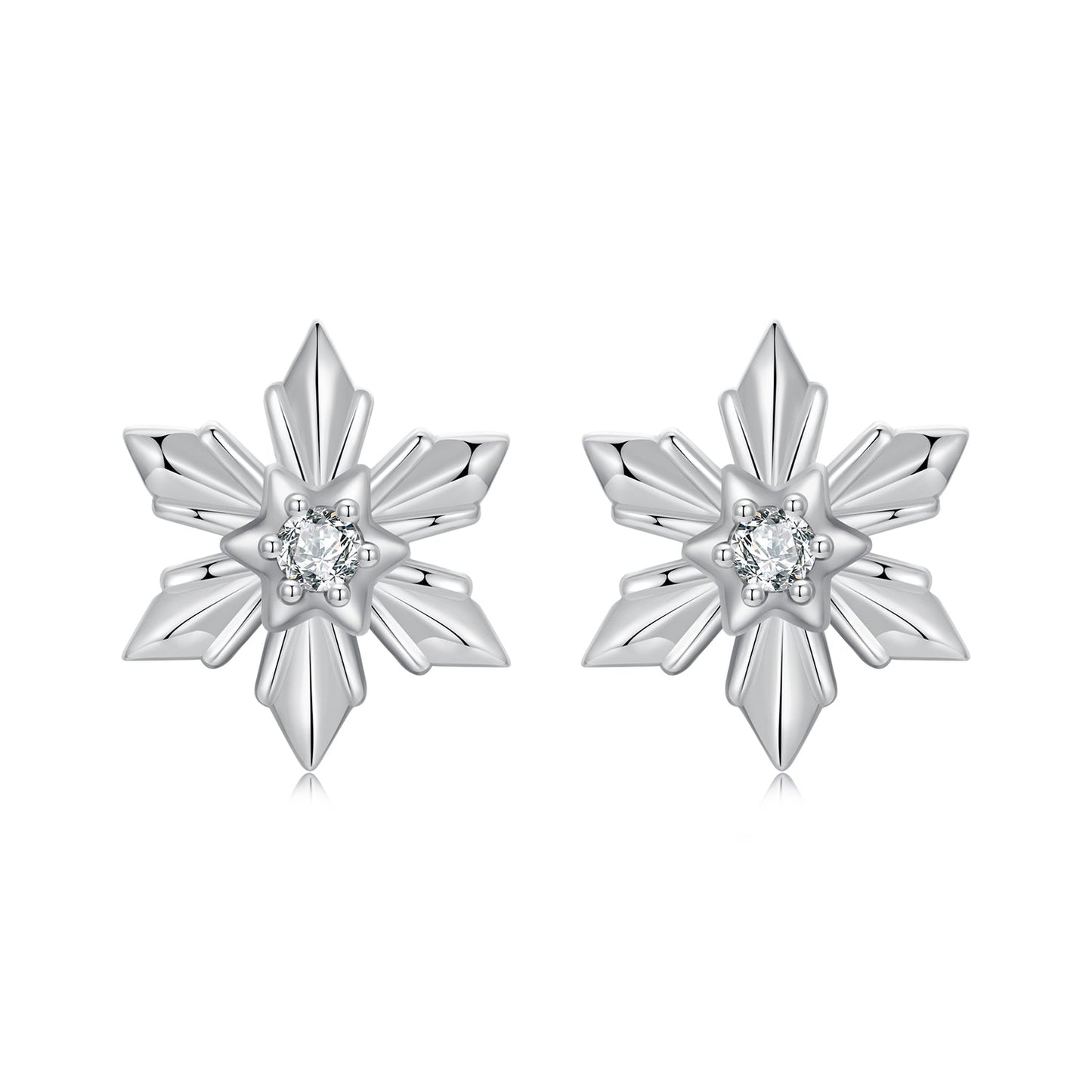 925 Sterling Silver Earrings with Pavé Setting CZ in Oxidized Finish