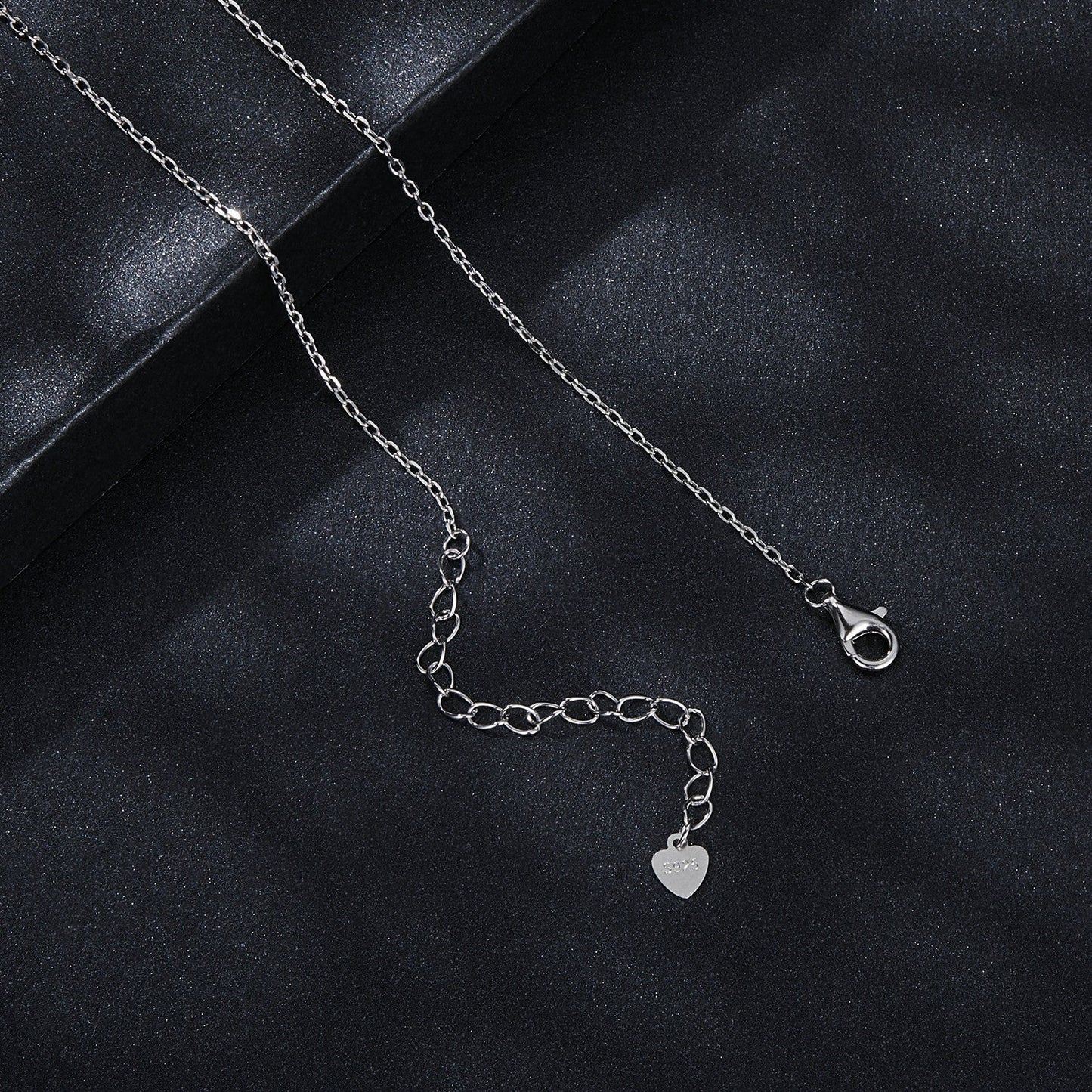 925 Sterling Silver 0.6 Carat Moissanite Pendant Necklace for Women