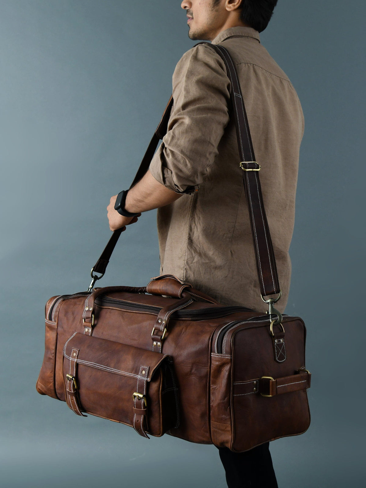 Walker Leather Weekender Bag + Free Toiletry - Osadia Concept Store
