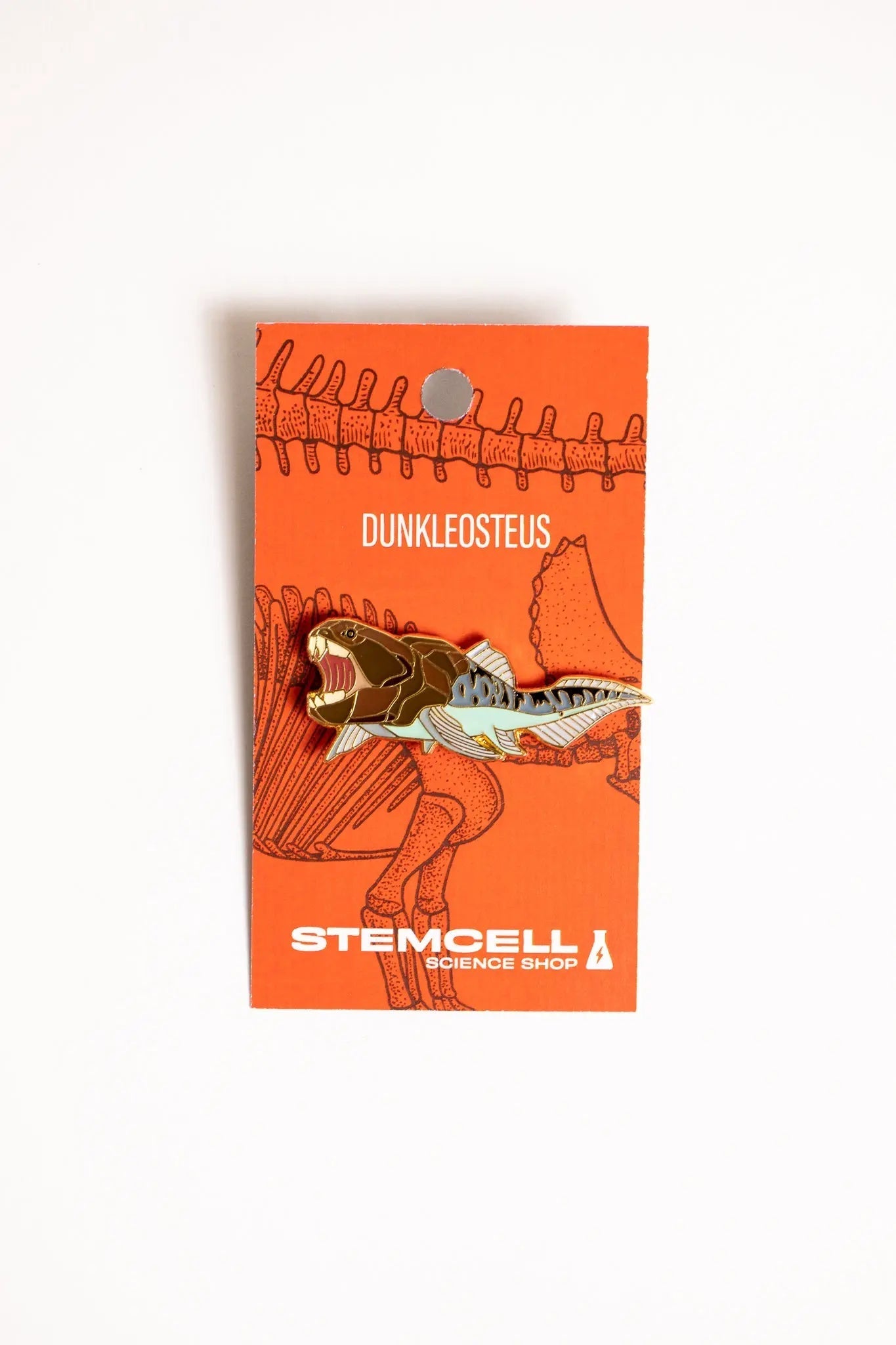 Dunkleosteus Enamel Pin (Dunkleosteus terrelli)