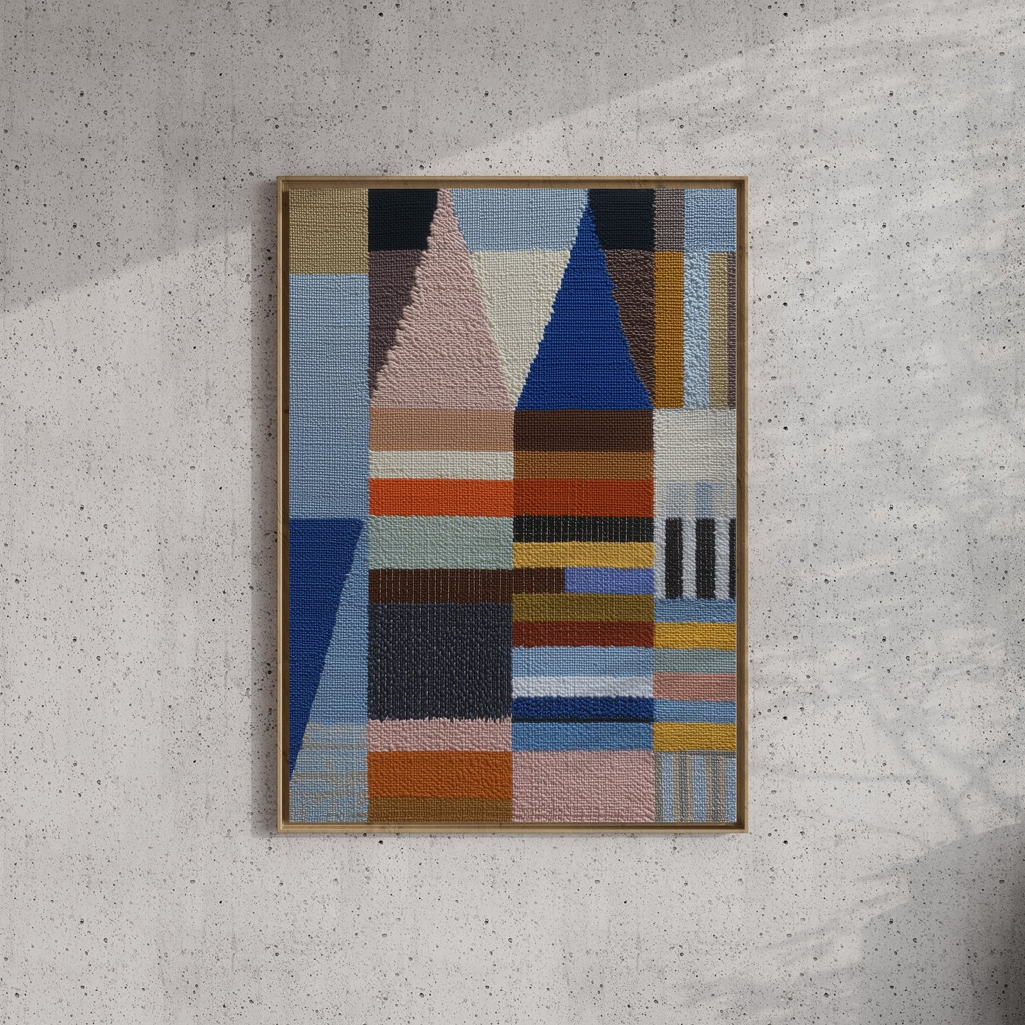 Woven Perspectives No. 04 — Geometric Abstract Art Print