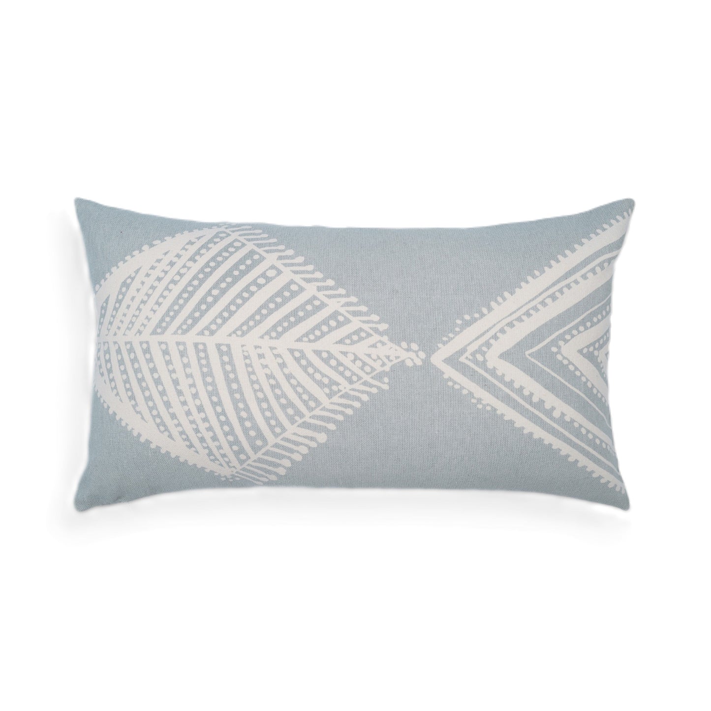 Oceanic elegance artisan print fish lumbar pillow cover