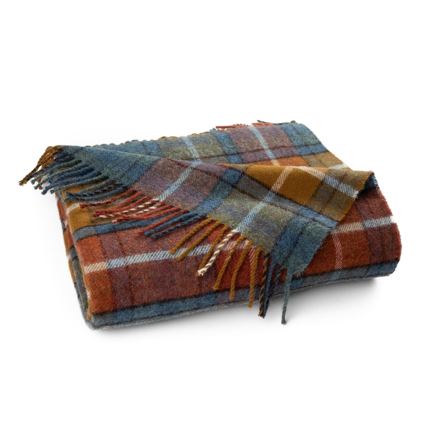 Highland Tweeds Shetland Lambswool Throw (Antique Buchanan)