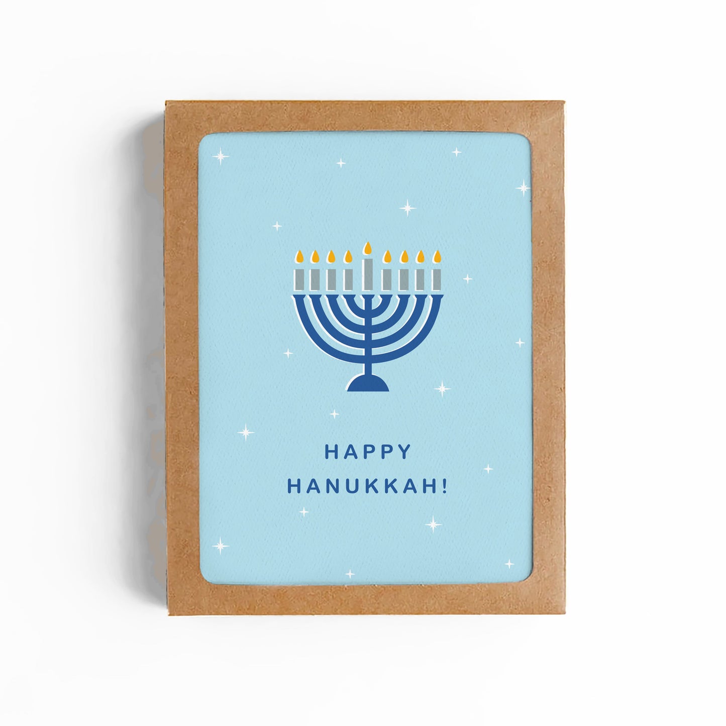 Happy Hanukkak Menorah Card-Boxed Set of 8 Cards