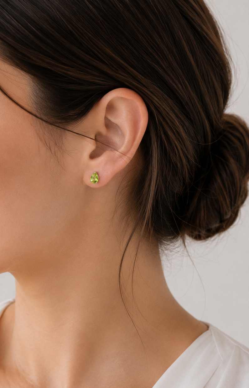 Teardrop Stud Earrings