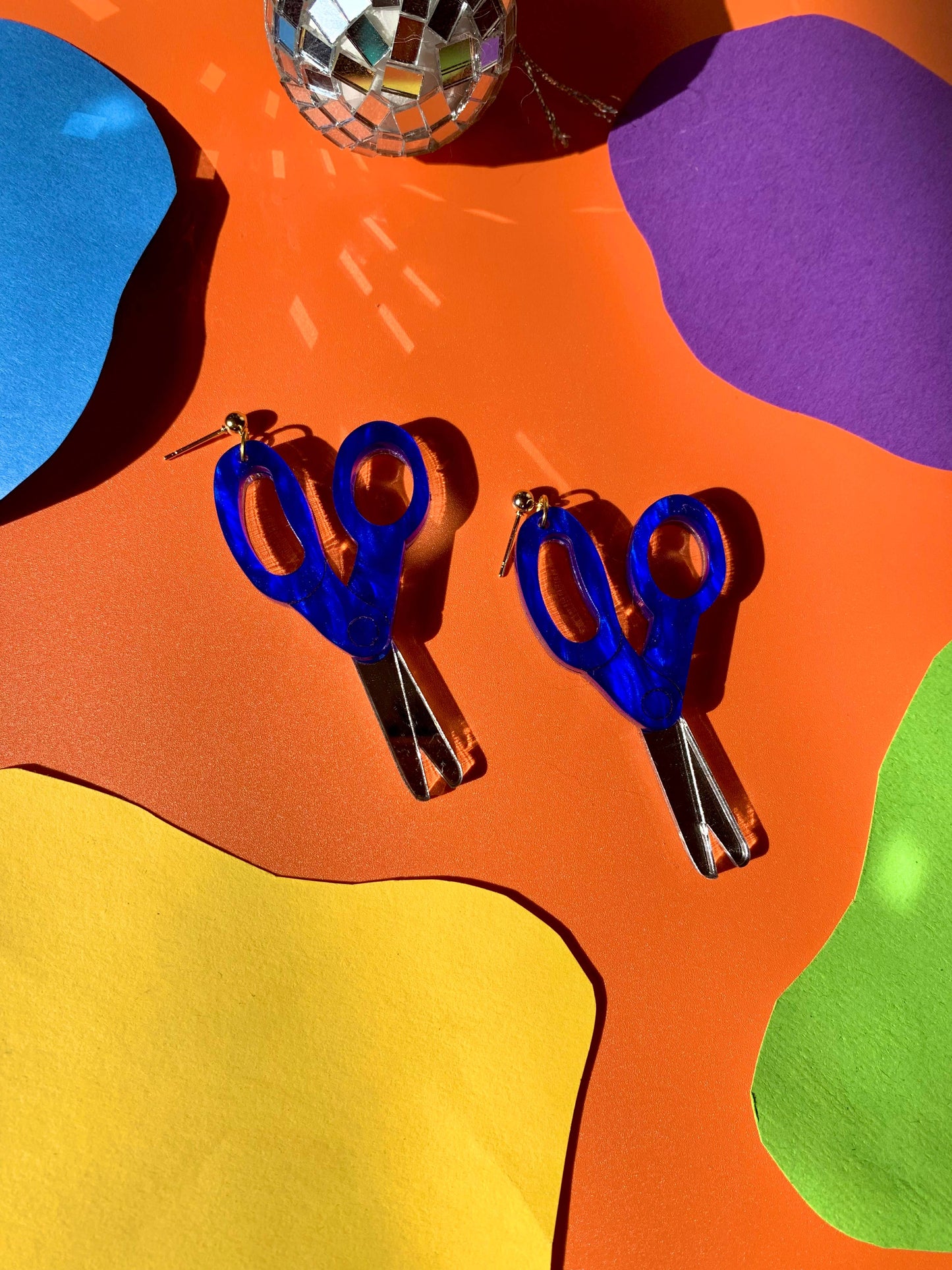 Scissors Acrylic Earrings