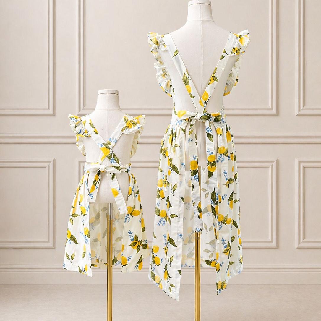 Capri Lemon Mommy Hostess Apron