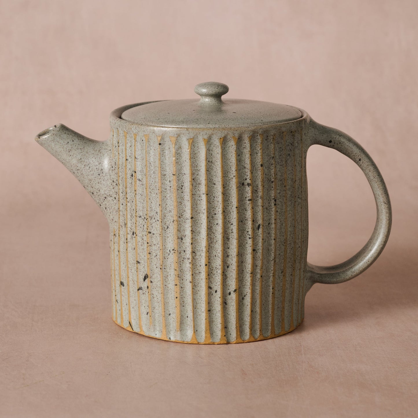 Sundara Fluted Ceramic Teapot
