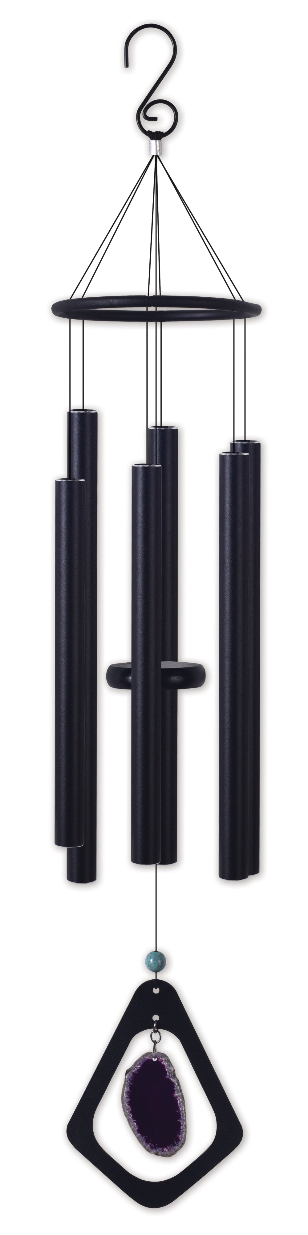 34in. Purple Agate Wind Chime