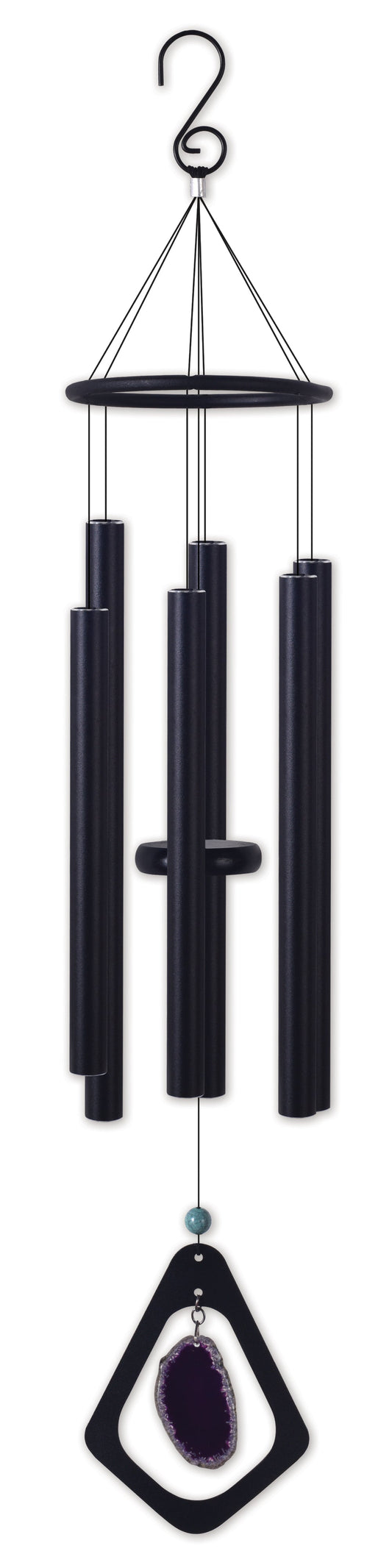 34in. Purple Agate Wind Chime