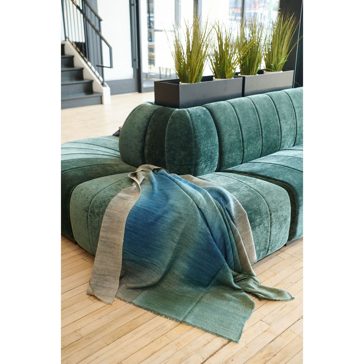 Handwoven Merino Throw Blanket in Serene Shades