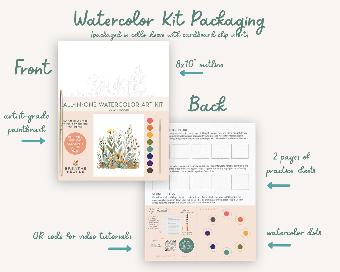 Spring Bee All-in-One Watercolor Kit