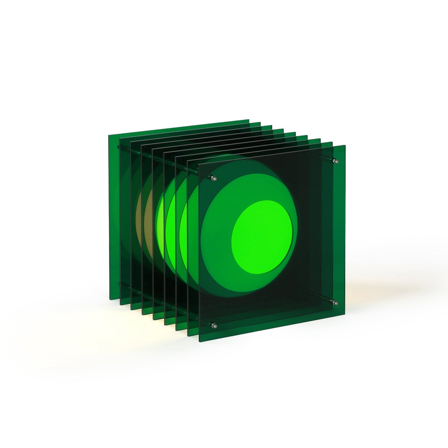 Lớp big square in green acrylic
