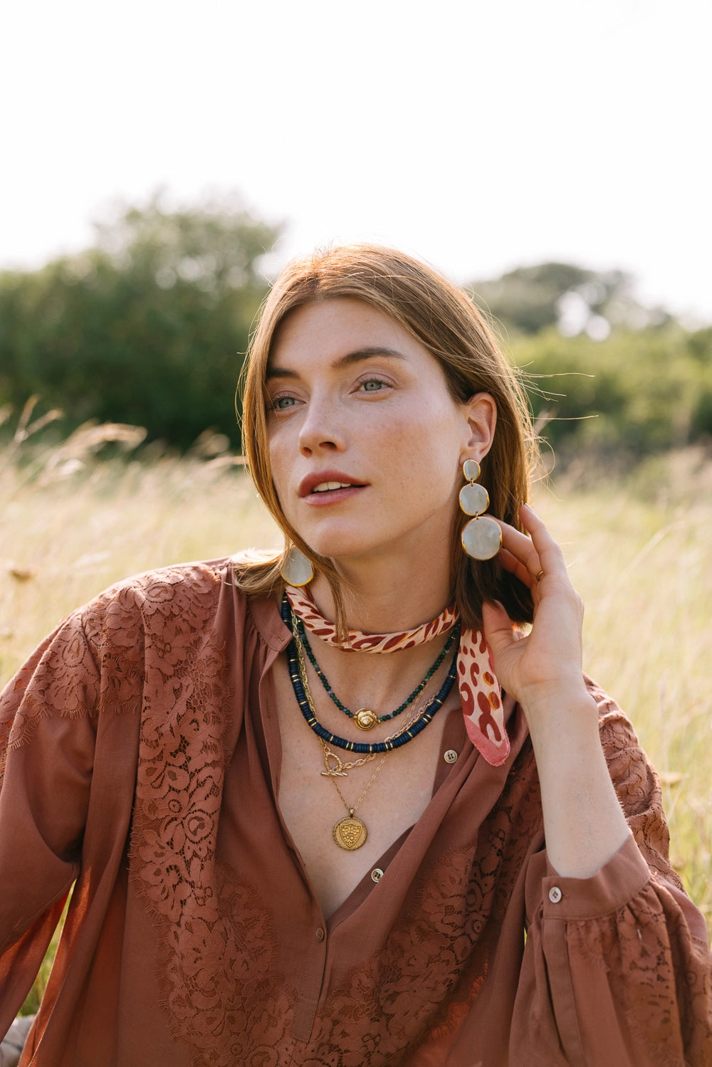 Stacked Spheres Earrings