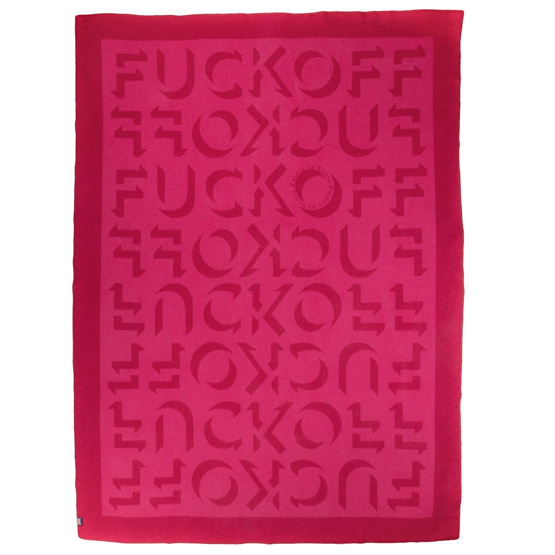 Prince of Scots Merino Wool Fleece Throw ~ Pink Expletive ~ - Osadia Concept Store