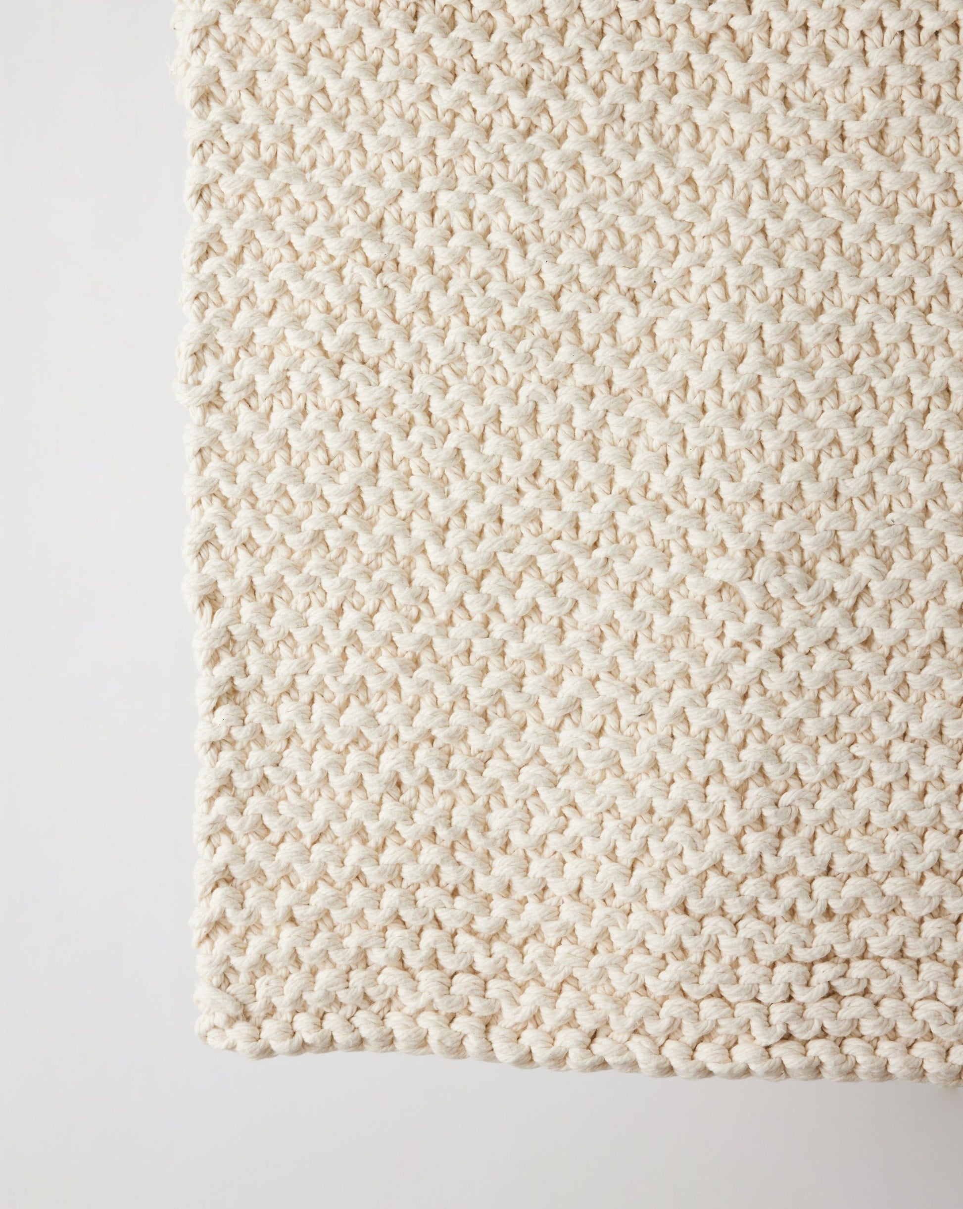 Chunky Ecru Hand-Loomed Mat - Osadia Concept Store