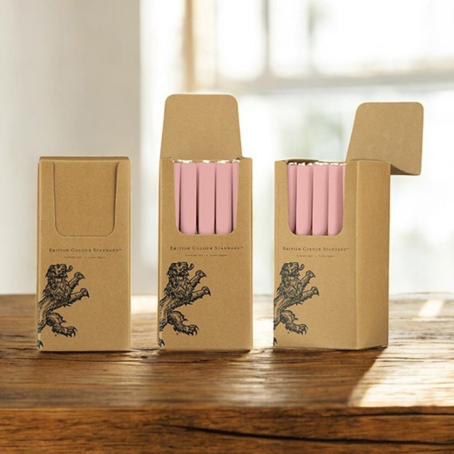 S/25 Old Rose Dinner Candles