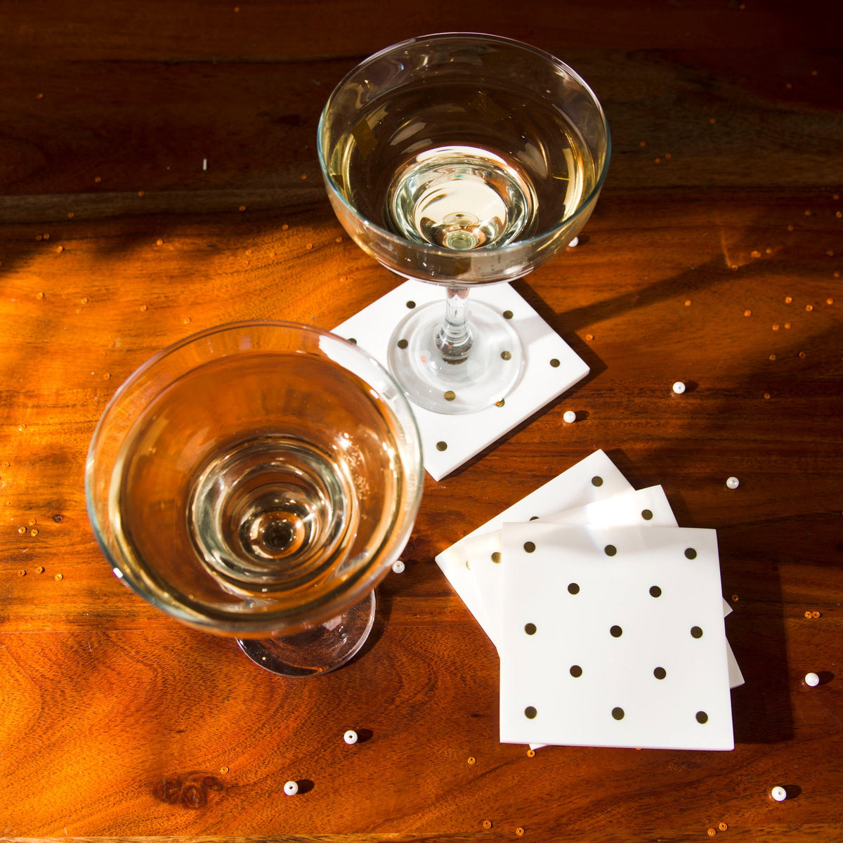 Sitara Resin Inlay Coaster Set of 4