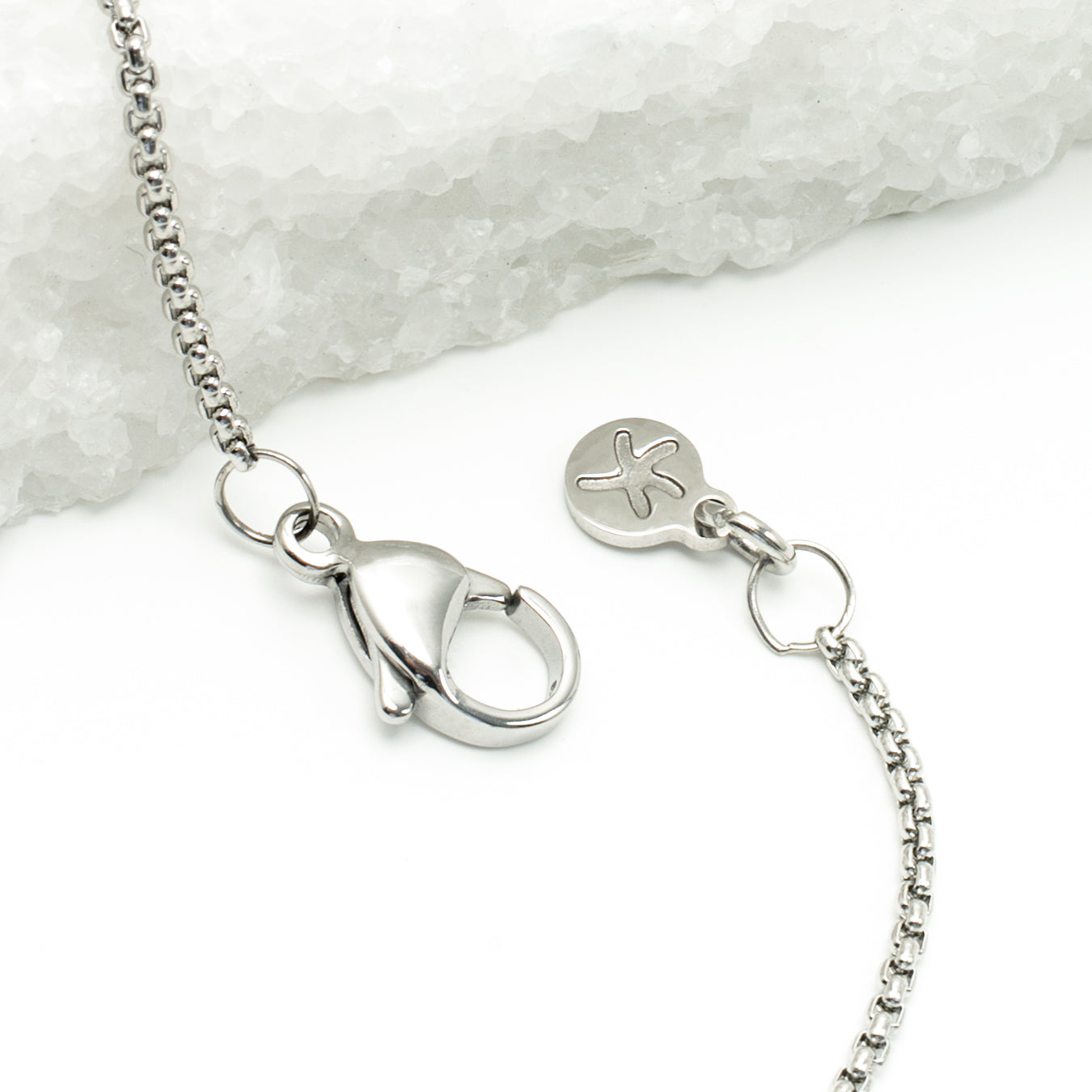 Justice Stainless Bar Necklace