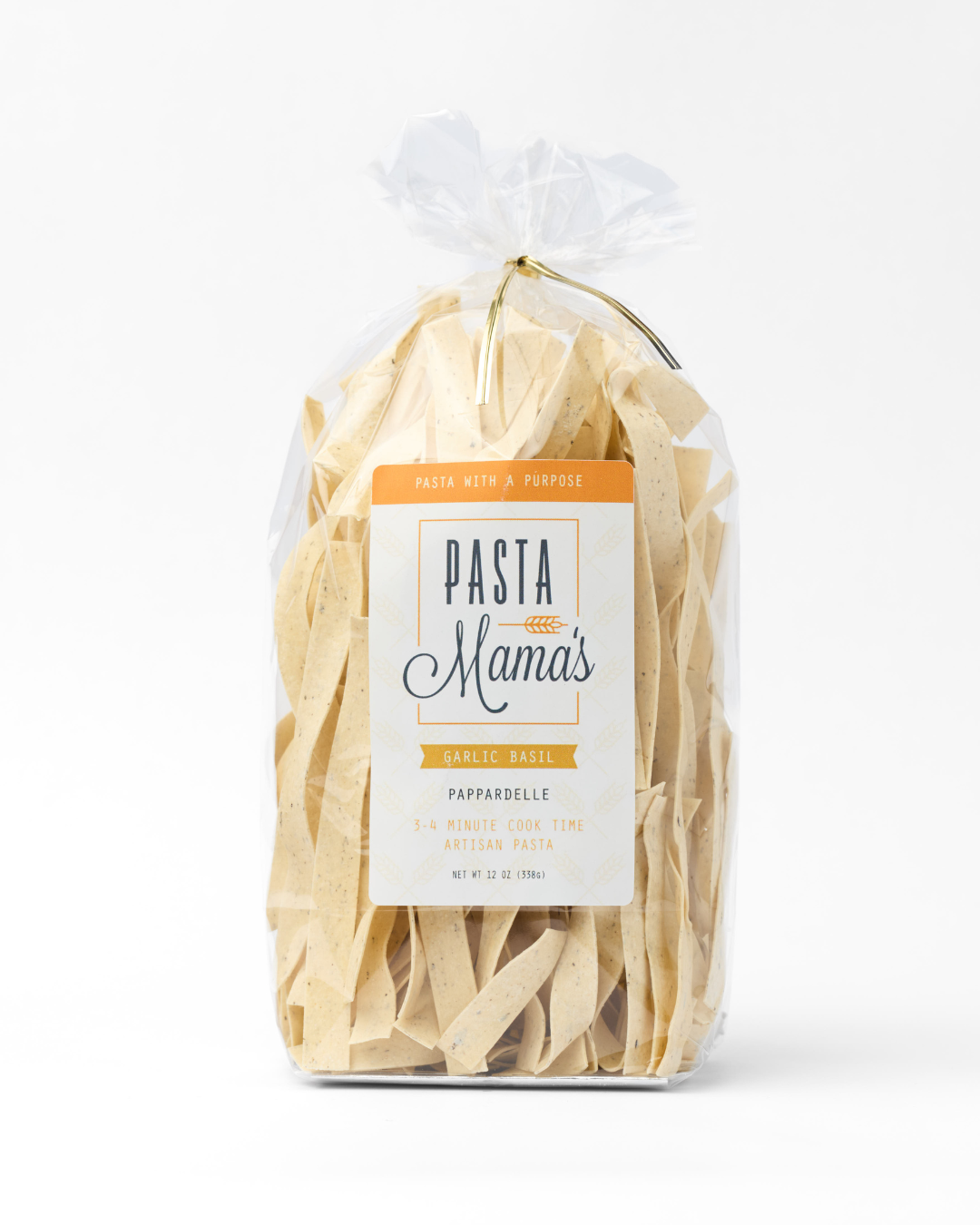 Garlic Basil Pappardelle by Pasta Mama's