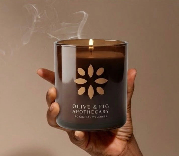 Olive & Fig Apothecary Driftwood Bloom scented 2-wick 11 oz candle